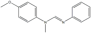 N1-Methyl-N2-phenyl-N1-(4-methoxyphenyl)formamidine Struktur