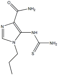 1-Propyl-5-thioureido-1H-imidazole-4-carboxamide Struktur