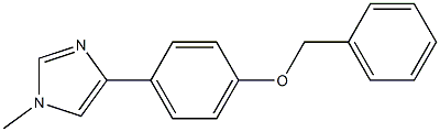 1-Methyl-4-[4-(phenylmethoxy)phenyl]-1H-imidazole Struktur