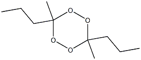 3,6-Dimethyl-3,6-dipropyl-1,2,4,5-tetroxane Struktur