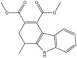 1,2-Dihydro-1-methyl-9H-carbazole-3,4-dicarboxylic acid dimethyl ester Struktur