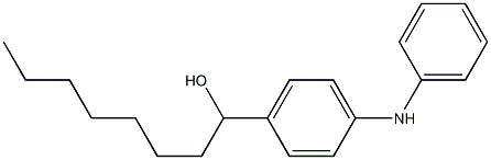 4-(1-Hydroxyoctyl)phenylphenylamine Struktur