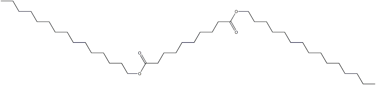 Sebacic acid dipentadecyl ester Struktur