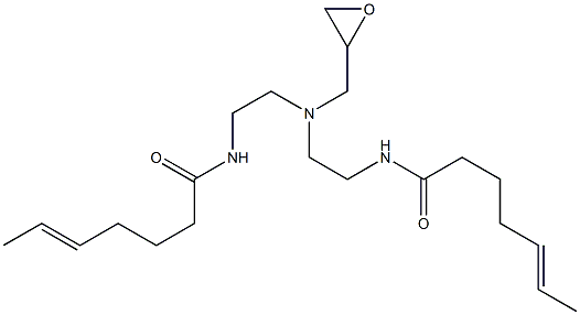 N,N-Bis[2-(5-heptenoylamino)ethyl]glycidylamine Struktur