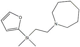 Hexahydro-1-[2-[(2-furanyl)dimethylsilyl]ethyl]-1H-azepine Struktur