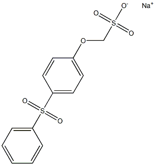 p-(Phenylsulfonyl)phenoxymethanesulfonic acid sodium salt Struktur