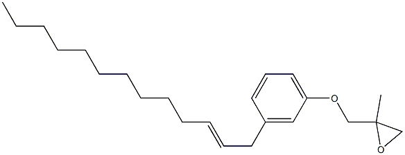 3-(2-Tridecenyl)phenyl 2-methylglycidyl ether Struktur