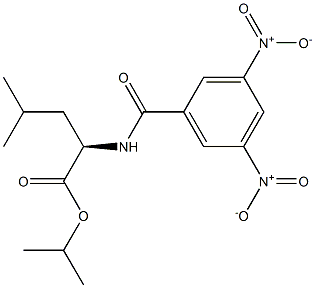 (2R)-2-[(3,5-Dinitrobenzoyl)amino]-4-methylpentanoic acid isopropyl ester Struktur