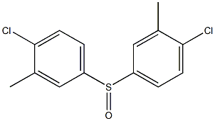 Bis[4-chloro-3-methylphenyl] sulfoxide Struktur