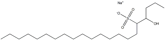 4-Hydroxyhenicosane-5-sulfonic acid sodium salt Struktur