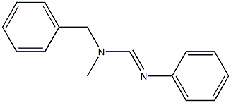 N1-Benzyl-N1-methyl-N2-phenylformamidine Struktur