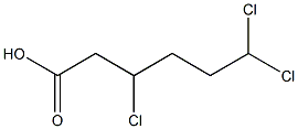 3,6,6-Trichlorohexanoic acid Struktur