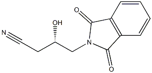 (S)-3-Hydroxy-4-[(1,3-dihydro-1,3-dioxo-2H-isoindol)-2-yl]butyronitrile Struktur