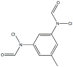 1,3-Bis(chloroformylamino)-5-methylbenzene Struktur