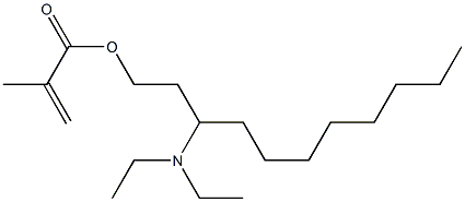 Methacrylic acid 3-(diethylamino)undecyl ester Struktur