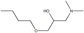 1-Dimethylamino-3-butoxy-2-propanol Struktur