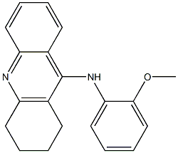 1,2,3,4-Tetrahydro-9-[(2-methoxyphenyl)amino]acridine Struktur