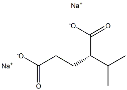 [S,(+)]-2-Isopropylglutaric acid disodium salt Struktur