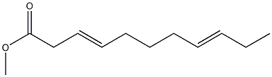 3,8-Undecadienoic acid methyl ester Struktur