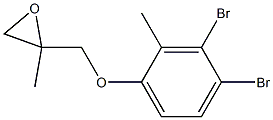 3,4-Dibromo-2-methylphenyl 2-methylglycidyl ether Struktur