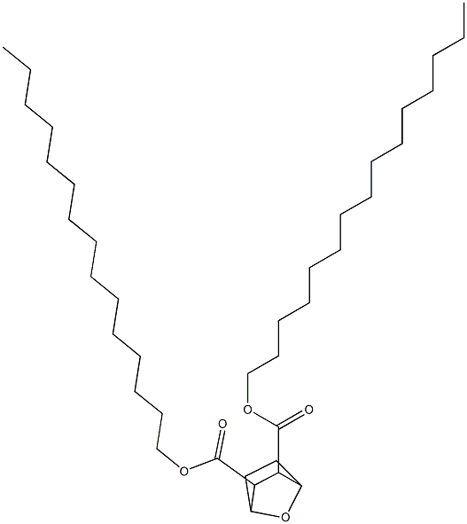 7-Oxabicyclo[2.2.1]heptane-2,3-dicarboxylic acid dipentadecyl ester Struktur