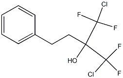 1,1-Bis(chlorodifluoromethyl)-3-phenyl-1-propanol Struktur