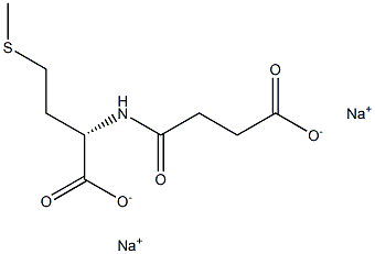 (S)-2-[(3-Carboxy-1-oxopropyl)amino]-4-(methylthio)butyric acid disodium salt Struktur