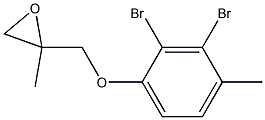 2,3-Dibromo-4-methylphenyl 2-methylglycidyl ether Struktur