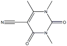 1,3,6-Trimethyl-1,2,3,4-tetrahydro-2,4-dioxopyrimidine-5-carbonitrile Struktur