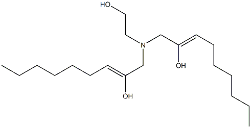 1,1'-[(2-Hydroxyethyl)imino]bis(2-nonen-2-ol) Struktur