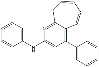 N,4-Diphenyl-9H-cyclohepta[b]pyridin-2-amine Struktur