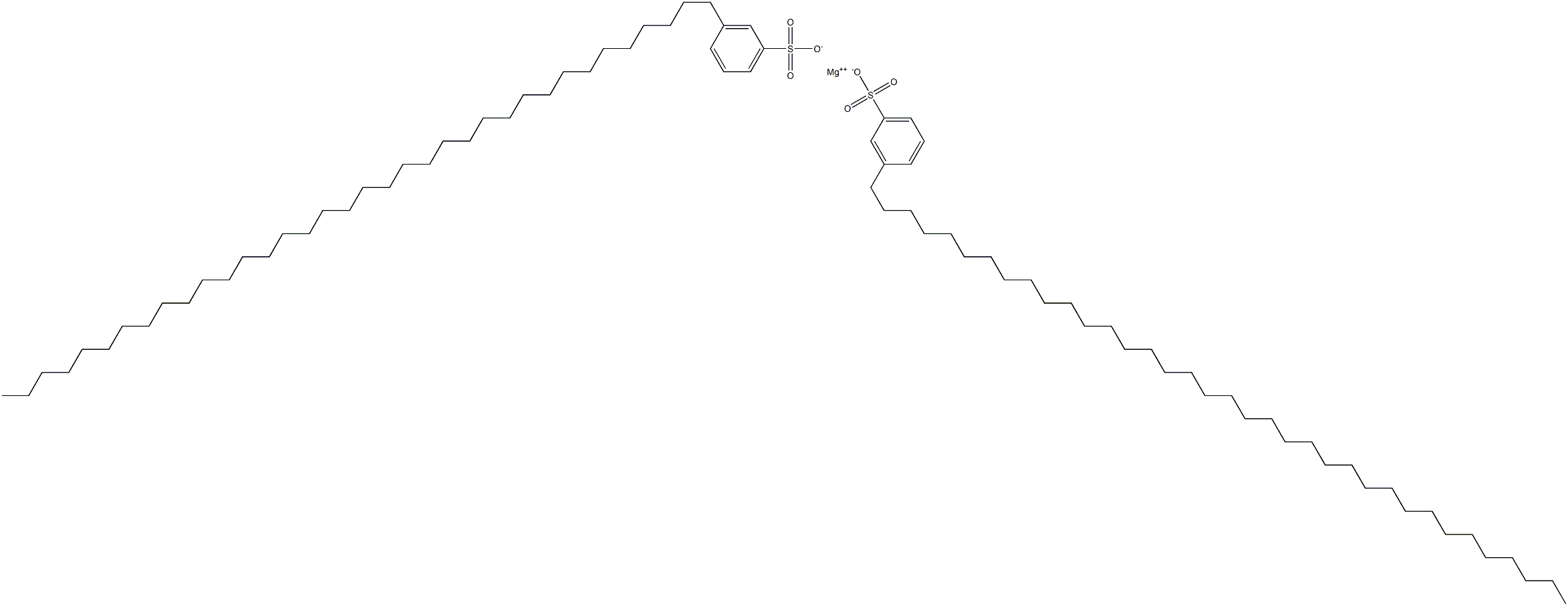 Bis[3-(hexatriacontan-1-yl)benzenesulfonic acid]magnesium salt Struktur