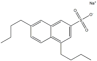 4,7-Dibutyl-2-naphthalenesulfonic acid sodium salt Struktur