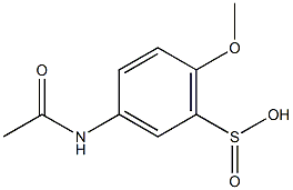 3-(Acetylamino)-6-methoxybenzenesulfinic acid Struktur