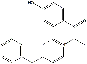 4-Benzyl-1-[1-(p-hydroxybenzoyl)ethyl]pyridinium Struktur