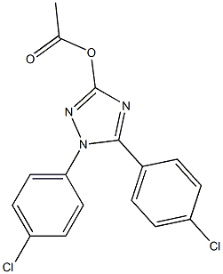 1,5-Bis(4-chlorophenyl)-1H-1,2,4-triazol-3-ol acetate Struktur