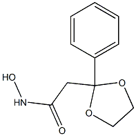 (2-Phenyl-1,3-dioxolan-2-yl)acetohydroxamic acid Struktur