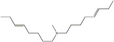 N-Methyl-N,N-di(5-octenyl)amine Struktur