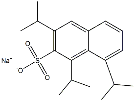 1,3,8-Triisopropyl-2-naphthalenesulfonic acid sodium salt Struktur