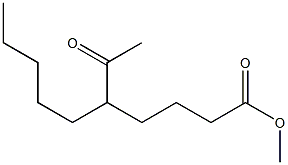 5-Acetylcapric acid methyl ester Struktur