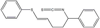 [(4E)-1-Phenyl-5-phenylthio-4-pentenyl] isothiocyanate Struktur