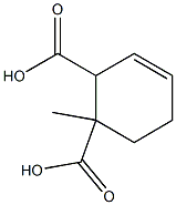 1-Methyl-3-cyclohexene-1,2-dicarboxylic acid Struktur