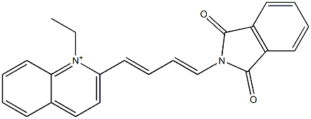 1-Ethyl-2-[4-(1,3-dioxoisoindolin-2-yl)-1,3-butadienyl]quinolinium Struktur