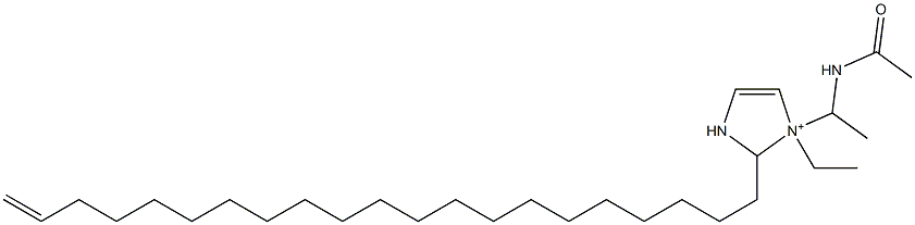 1-[1-(Acetylamino)ethyl]-1-ethyl-2-(20-henicosenyl)-4-imidazoline-1-ium Struktur