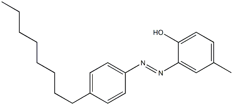 2-Hydroxy-5-methyl-4'-octylazobenzene Struktur