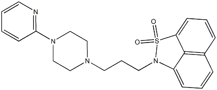 2-[3-[4-(2-Pyridinyl)-1-piperazinyl]propyl]-2H-naphth[1,8-cd]isothiazole 1,1-dioxide Struktur