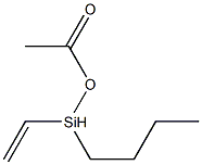 Acetic acid (ethenylbutylsilyl) ester Struktur