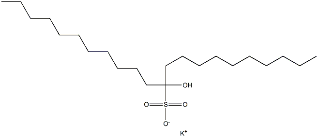 11-Hydroxydocosane-11-sulfonic acid potassium salt Struktur