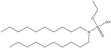 N,N-Didecylamidophosphoric acid hydrogen ethyl ester Struktur