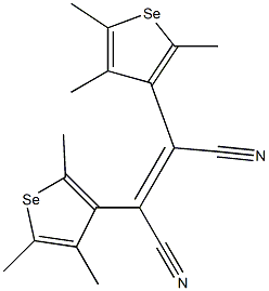 2,3-Bis(2,4,5-trimethylselenophen-3-yl)maleonitrile Struktur